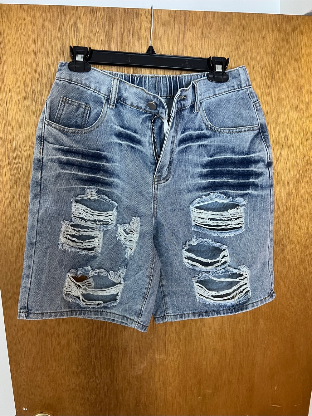 Ladies jean shorts. Size Medium. Brand new, never worn.
